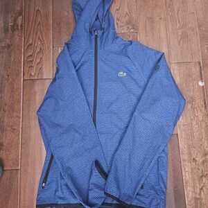 Lacoste Novak Djokovic Navy Striped Hoodie
